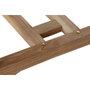 DKD Home Decor Mesa de Comedor para Terraza y Jardín Extensible Marrón Teca Set 9 piezas