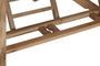 DKD Home Decor Mesa Comedor Terraza y Jardín Marrón Teca Extensible 100 x 180 cm (240cm) Set 9 piezas