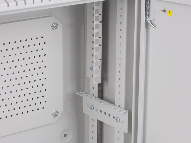 Lanberg Armario rack mural 19 pulgadas 4U+3U gris