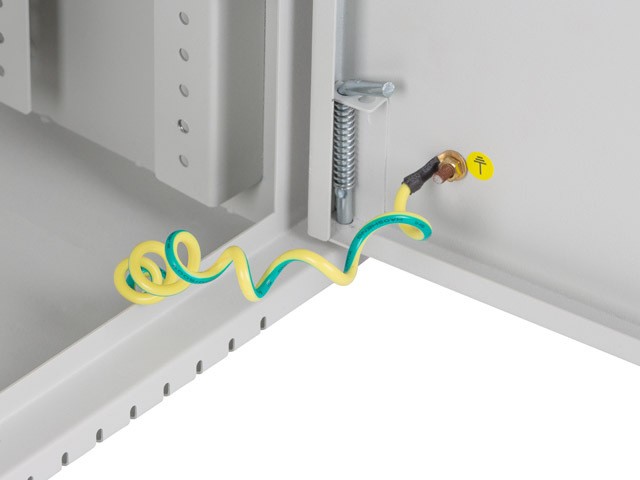 Lanberg Armario rack mural 19 pulgadas 4U+3U gris
