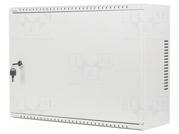 Lanberg Armario rack mural 19 pulgadas 4U+3U gris
