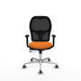 PIQUERAS Y CRESPO Silla de oficina Jorquera Naranja y Negro
