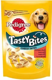 Pedigree Tasty Cheese Bites Snacks para Perro - Galletas de Carne y Queso - 6 Unidades x 140 gr