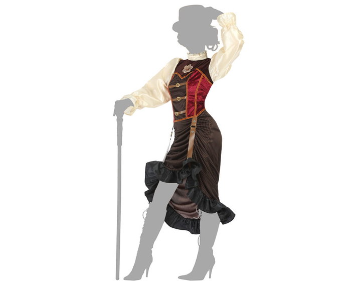 Disfraz Steampunk Mujer Distopía Adulto Talla M-L