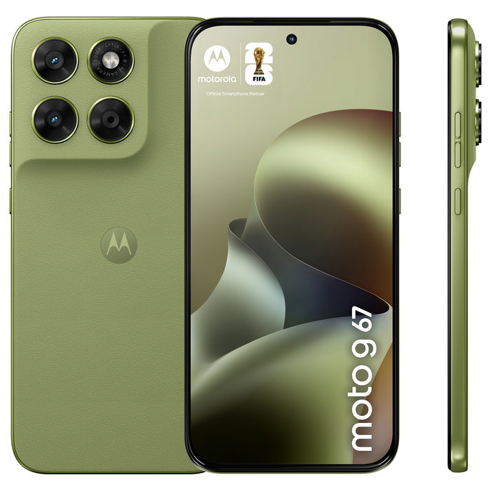 Motorola Moto G67 (4GB/256GB) Smartphone Android 16.0 - Pantalla 6.8" Extreme AMOLED 120Hz, Cámara 50MP Sony LYTIA 600, 5G, 5200 mAh, Verde PANTONE Nile, IP64