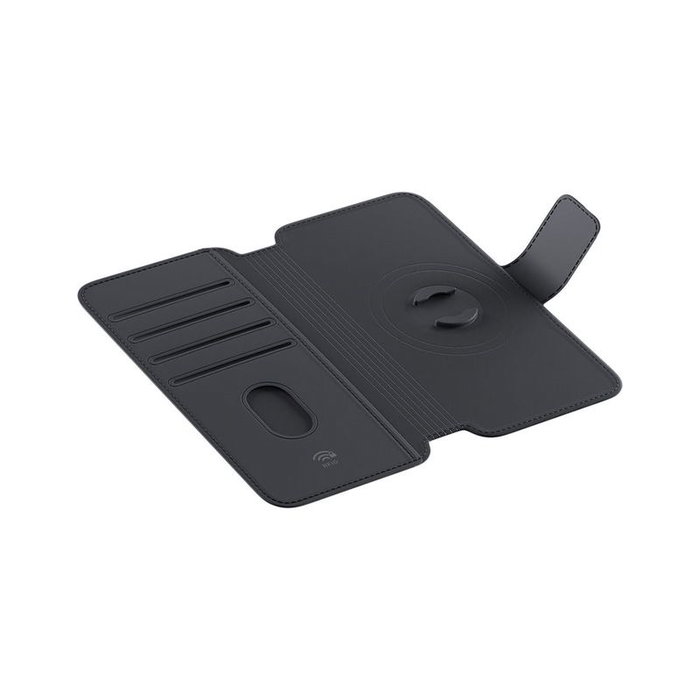 SP Connect Funda con tapa magnética para teléfono móvil de hasta 6,1 pulgadas con bloqueo RFID y 4 espacios para tarjetas