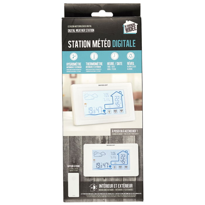 Je cherche une Idee Estación Meteorológica y Reloj Despertador de Plástico