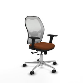 PIQUERAS Y CRESPO Silla de oficina Jorquera Marrón y Blanco