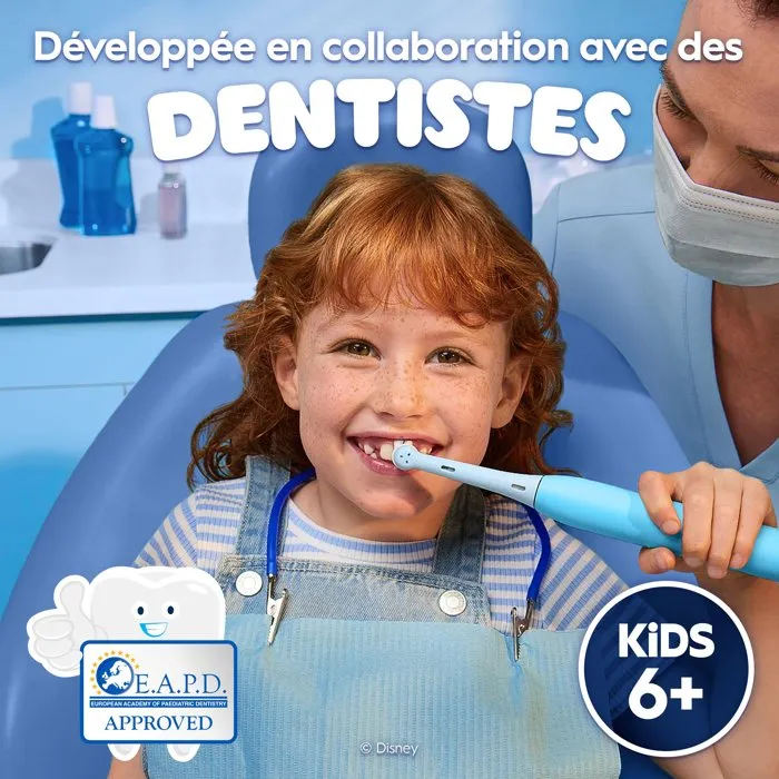 Oral-B Cepillo Eléctrico Recargable iO Kids 6+ Para Niños con Microvibraciones y Diseño Disney Stitch Azul - AACJW93188