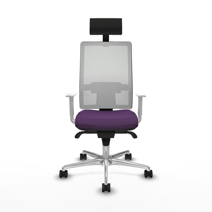 PIQUERAS Y CRESPO Silla de oficina Horna con mecanismo Sincro, Morado y Blanco PIQUERAS Y CRESPO Silla de oficina Horna con mecanismo Sincro, Morado y Blanco