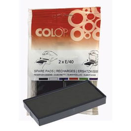 Colop Almohadilla E-40 Negro Blister -2U-