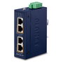 Planet IPOE-260-12V Inyector PoE+ Industrial de 2 Puertos Gigabit Ethernet