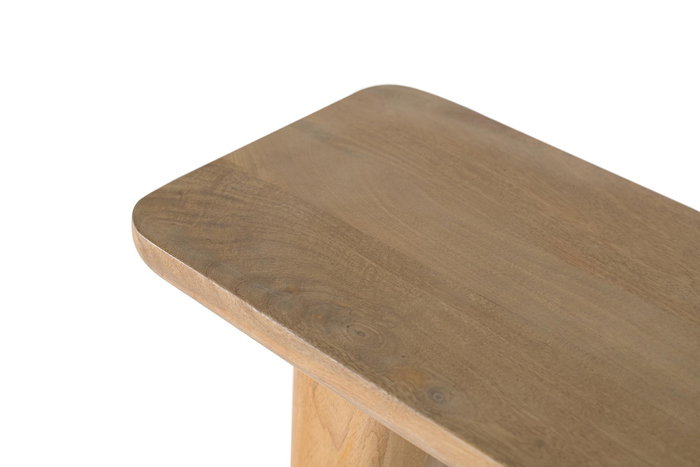 GINER Y COLOMER Consola Recibidor Madera de Mango Minimalista con Acabado Natural