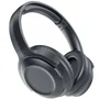 Muvit Auriculares Inalámbricos MCHPH0011 Bluetooth con Cancelación de Ruido ANC Plegables, 40h Batería, USB-C, Adaptadores y Funda de Viaje, Negro
