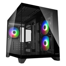 Cougar FV150 Mini Tower PC Schwarz ARGB Iluminación Caja de PC Juego