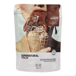 Wella Supernatural Color 5/75 Castaño Claro Cacao (Cacao Brunette) - Tinte Permanente Profesional - 120 g