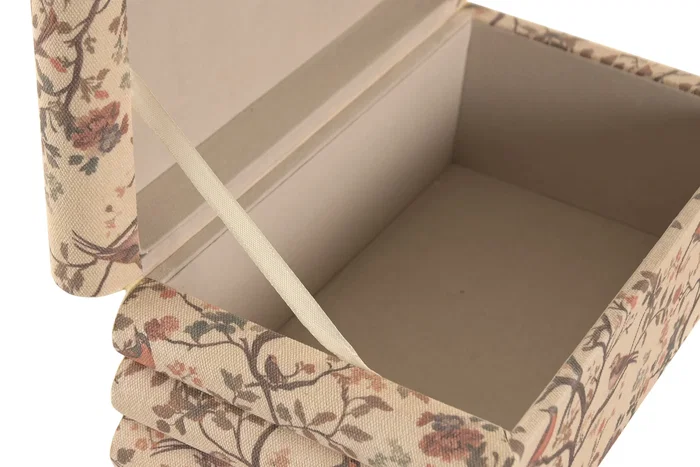DKD Home Decor Caja Shabby Yaxi 26 Beige Multicolor Set de 2 DKD Home Decor Caja Shabby Yaxi 26 Beige Multicolor Set de 2