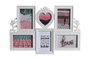 DKD Home Decor Marco Multifoto Blanco para 6 Fotos