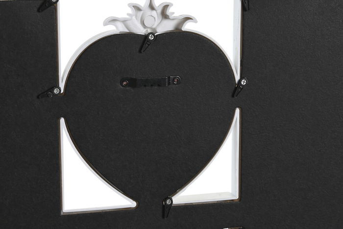 DKD Home Decor Marco Multifoto Romantico Blanco 2 x 34 x 49.5 cm con espacio para 6 fotos