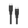 MediaRange Cable USB-C a USB-C MRCS218 3 metros, 10 Gbit/s, USB 3.2 Gen 1, Power Delivery 100W, carga rápida, color Negro