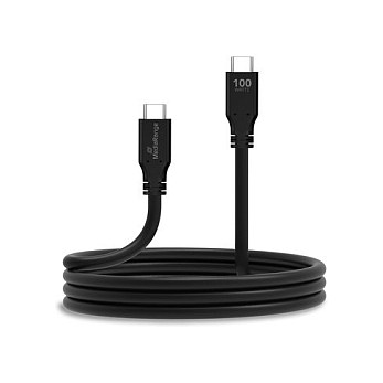MediaRange Cable USB-C a USB-C MRCS218 3 metros, 10 Gbit/s, USB 3.2 Gen 1, Power Delivery 100W, carga rápida, color Negro
