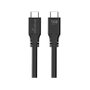 MediaRange Cable USB-C a USB-C MRCS218 3 metros, 10 Gbit/s, USB 3.2 Gen 1, Power Delivery 100W, carga rápida, color Negro