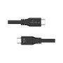 MediaRange Cable USB-C a USB-C MRCS218 3 metros, 10 Gbit/s, USB 3.2 Gen 1, Power Delivery 100W, carga rápida, color Negro