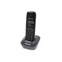 Panasonic KX-TG1611FRH Teléfono Inalámbrico Residencial Digital Negro, Sin Contestador Automático, Pantalla Retroiluminada, Directorio 50 Nombres, 15h Conversación