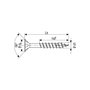Spax Tornillo Universal Cabeza Plana 6x120mm T30 - Caja 100 unidades