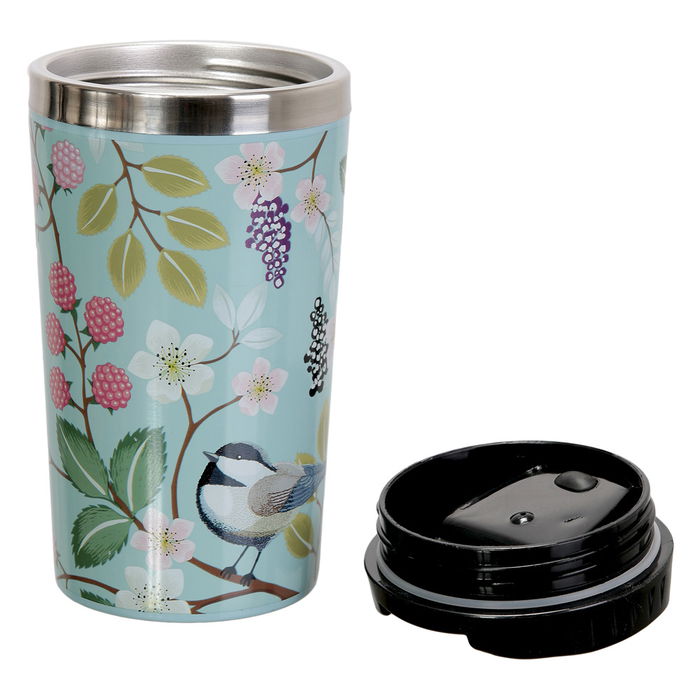 Cook Concept Taza Térmica Take Away Doble Pared Acero Inoxidable 350 ml Tapa Hermética Ideal Bebidas Frías y Calientes