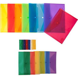 Grafoplás Sobre Broche Ecoplás 1-4 Polipropileno Translúcido Verde