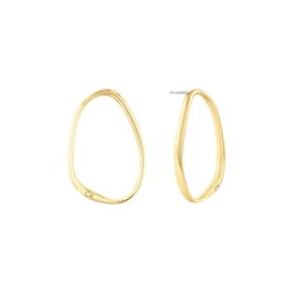 Pendientes Mujer Calvin Klein SCULPTURAL Acero Inoxidable Dorado