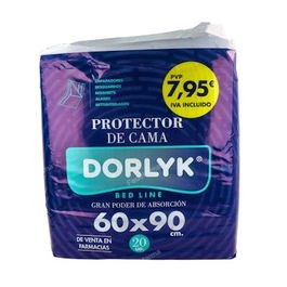 Dorlyk Empapador Salvacamas Bedline Desechable 90x60 Cm 20 Unidades