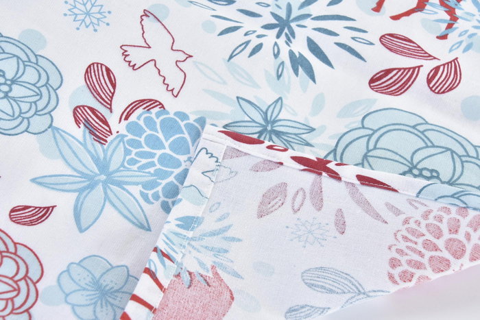 DKD Home Decor Camino de Mesa Navidad 150 x 50 cm Azul Celeste y Rojo 4 Unidades DKD Home Decor Camino de Mesa Navidad 150 x 50 cm Azul Celeste y Rojo 4 Unidades