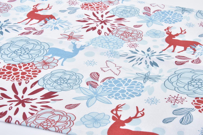 DKD Home Decor Camino de Mesa Navidad 150 x 50 cm Azul Celeste y Rojo 4 Unidades DKD Home Decor Camino de Mesa Navidad 150 x 50 cm Azul Celeste y Rojo 4 Unidades