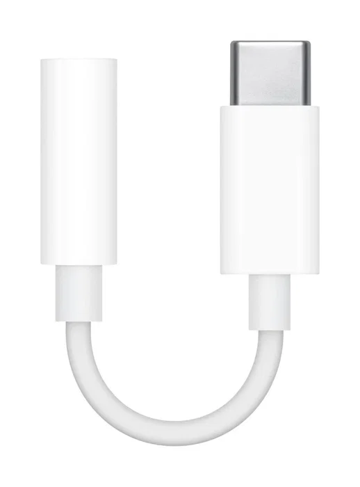 Apple MW2Q3ZM/A Adaptador de Audio USB-C a Jack 3.5 mm Blanco para Conectar Auriculares Tradicionales