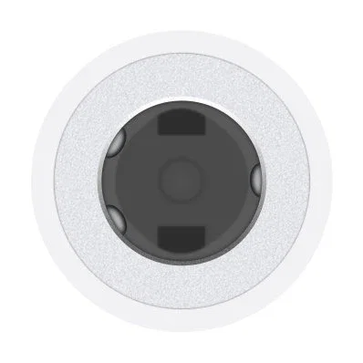 Apple MW2Q3ZM/A Adaptador de Audio USB-C a Jack 3.5 mm Blanco para Conectar Auriculares Tradicionales