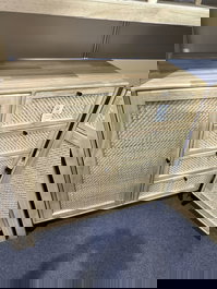 DKD Home Decor Cajonera Scandi Natural 93 x 40 x 30 cm | 4 Cajones