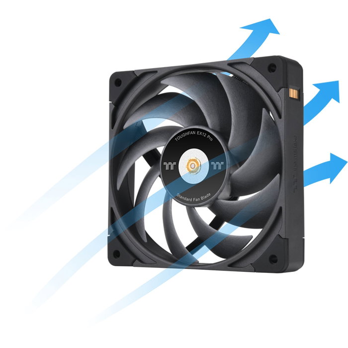 Thermaltake TOUGHFAN EX12 Pro Swappable Edition Pack de 3, 120mm, Negro Thermaltake TOUGHFAN EX12 Pro Swappable Edition Pack de 3, 120mm, Negro