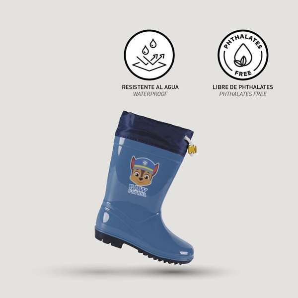 Cerdá T026 Botas de Lluvia de PVC para Niños con Diseño Paw Patrol - Color Azul, Talla 26, Recomendadas para 3+ Años
