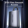 Vention Lector de Tarjetas 2 en 1 USB-C 3.0 SD/TF Gris