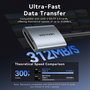 Vention Lector de Tarjetas 2 en 1 USB-C 3.0 SD/TF Gris