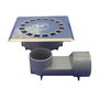 Tecnoagua Sumidero Sifonico 360º Estándar T-88 VHI PVC Inoxidable 15 x 15 cm Ø50 mm