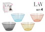 LAV Set 4 Bowls Vega Colors 12 cm 345 cc (6 Cajas)