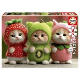 Educa Puzzle 200 piezas Gatitos Frutales