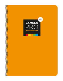 Lamela Bloc Tapa Extra Dura Fº 100H Cuadrovia 4 Mm Naranja (5 Colores En Banda) (Set de 5)