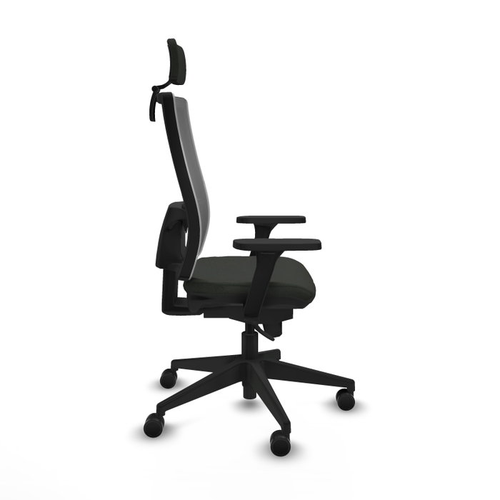 PIQUERAS Y CRESPO Silla de oficina Horna con mecanismo Sincro, Gris y Negro PIQUERAS Y CRESPO Silla de oficina Horna con mecanismo Sincro, Gris y Negro