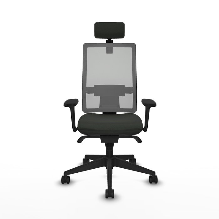PIQUERAS Y CRESPO Silla de oficina Horna con mecanismo Sincro, Gris y Negro PIQUERAS Y CRESPO Silla de oficina Horna con mecanismo Sincro, Gris y Negro