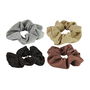 Juliette Fashion Elásticos para el cabello colores surtidos pack 4 uds gris negro marrón beige