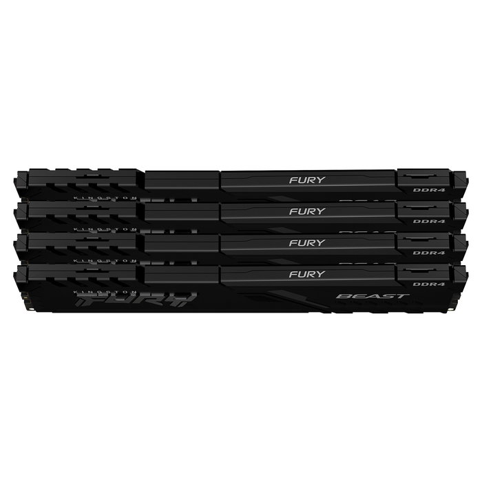 Kingston FURY Beast 128GB (4x32GB) 3600MHz DDR4 CL18 DIMM Kit de Memoria RAM para PC, Black